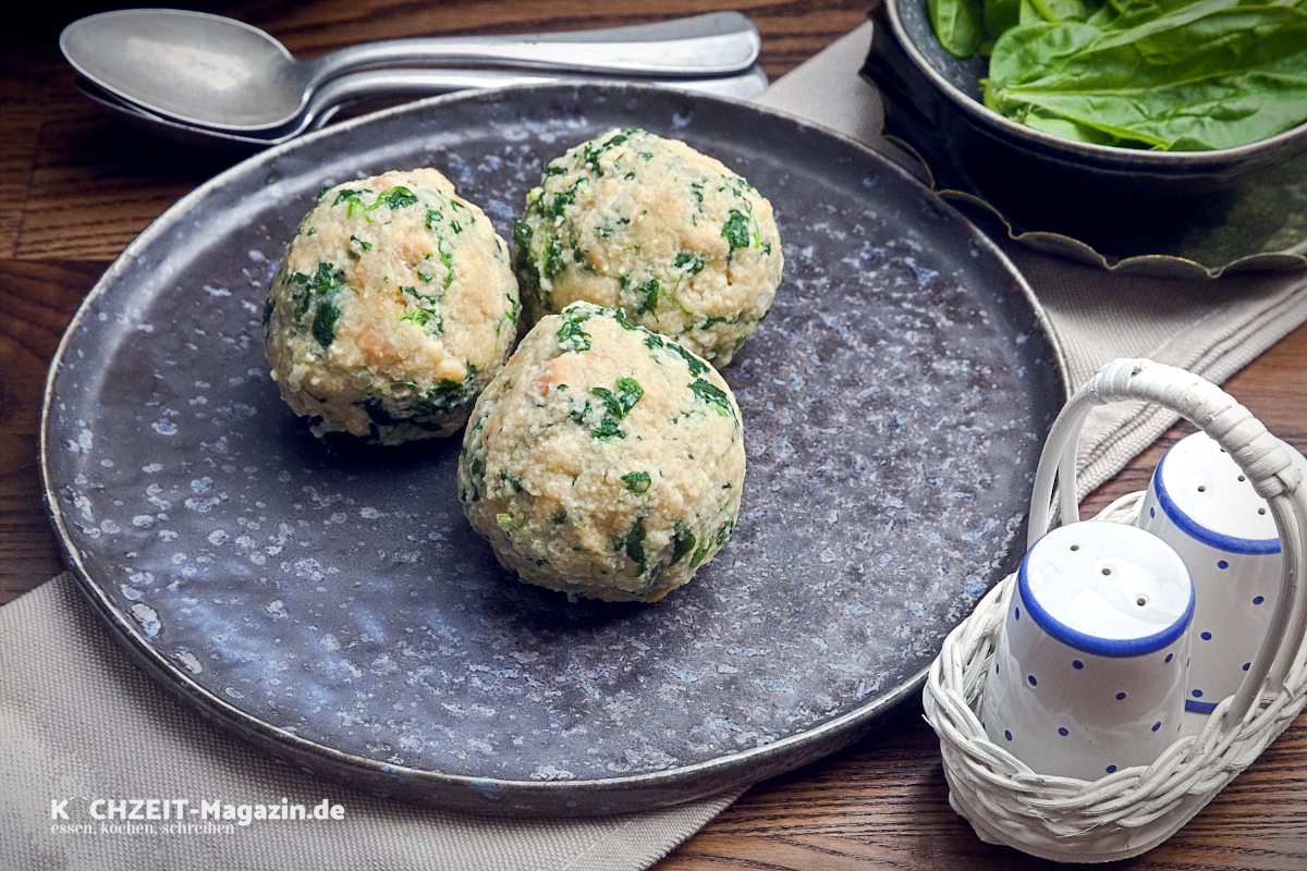 Spinatknödel, einfaches Rezept, köstlich & optimal für den Feierabend