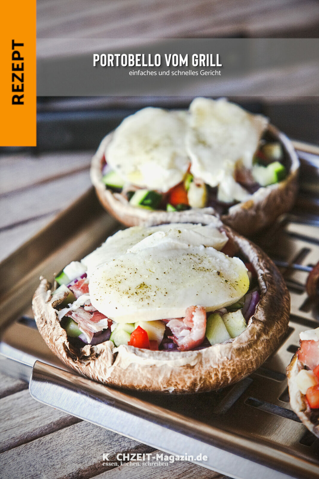 gegrillte Portobello Pilze