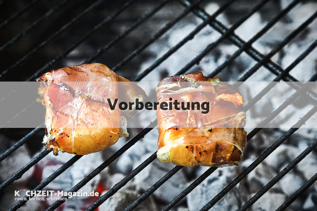 gegrillter Quargel im Speckmantel Vorbereitung