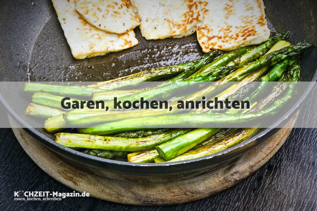 grüner Spargel mit Butter garen