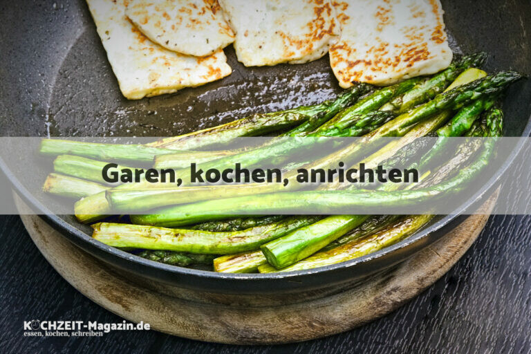 grüner Spargel mit Butter garen