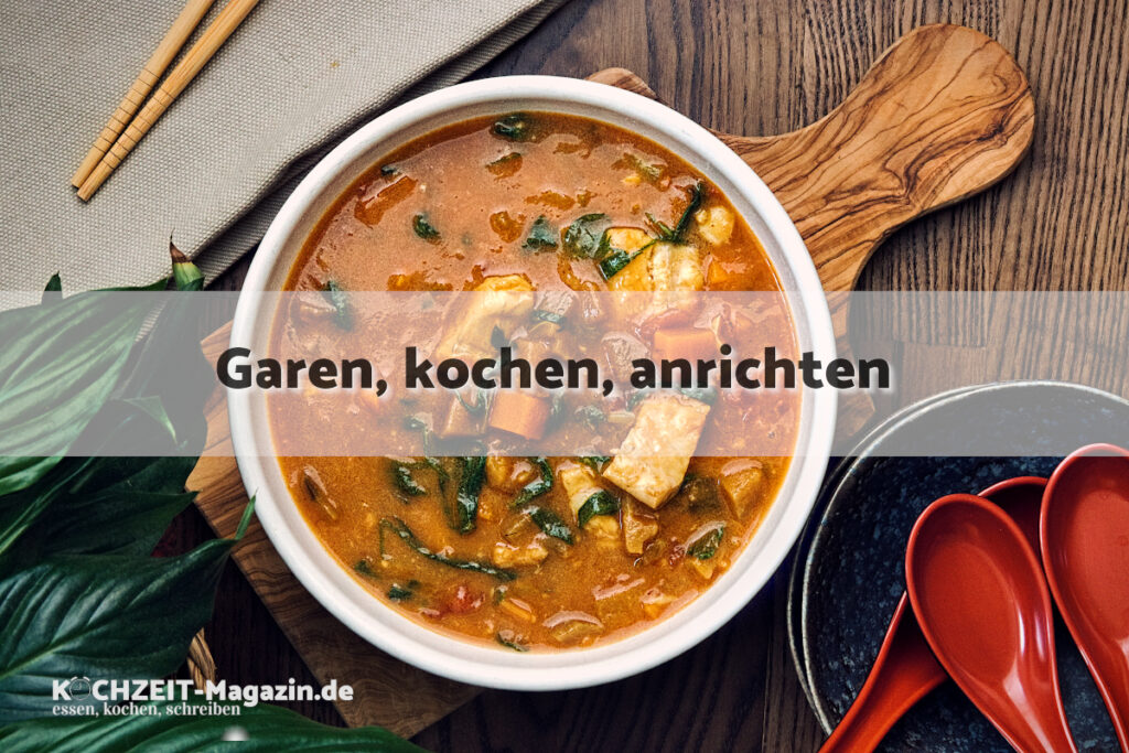 Fischcurry garen