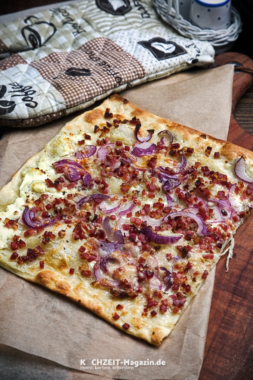 Flammkuchen Speck Zwiebel Abbildung 1 Flammkuchen klassisch