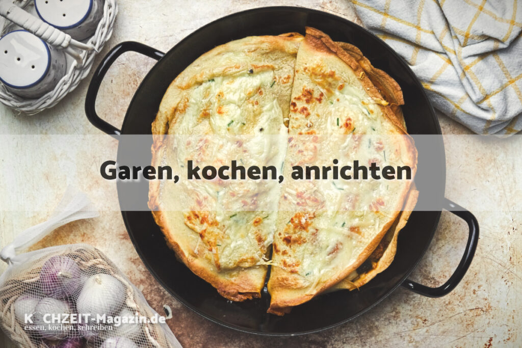 Fleischpalatschinken garen