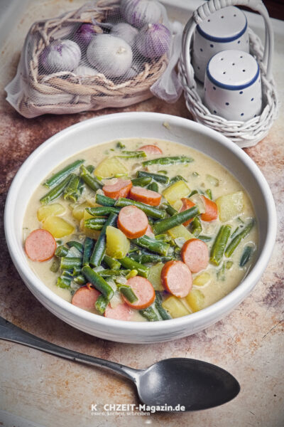 Grüne Bohnen Eintopf, schnell, einfach und sättigend Grüne Bohnen Eintopf, schnell, einfach und sättigend