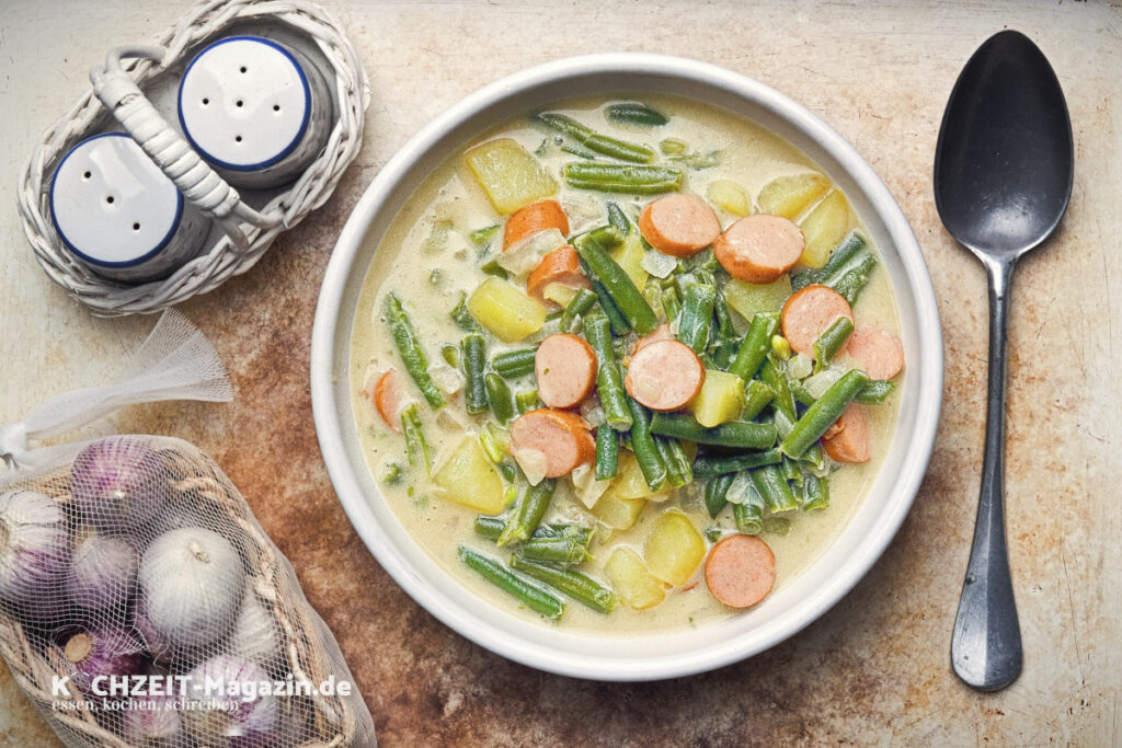 Grüne Bohnen Eintopf, schnell, einfach und sättigend Grüne Bohnen Eintopf, schnell, einfach und sättigend