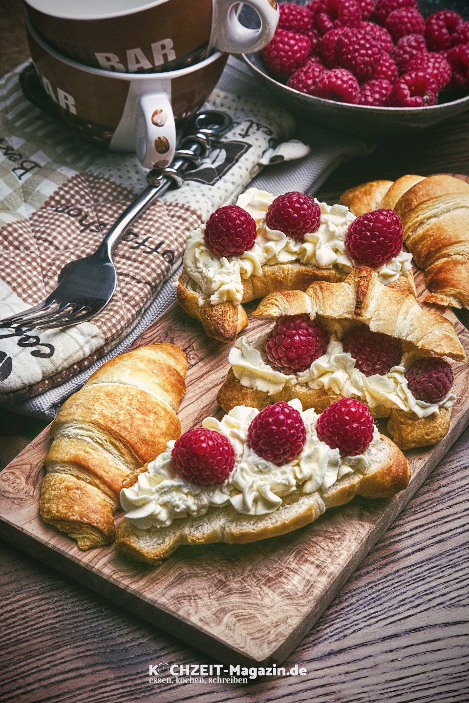 Himbeer Croissant Abbildung 1 Himbeer Croissant