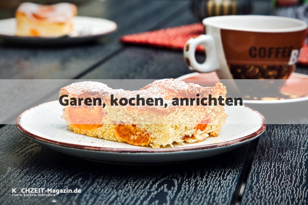 Marillenkuchen garen