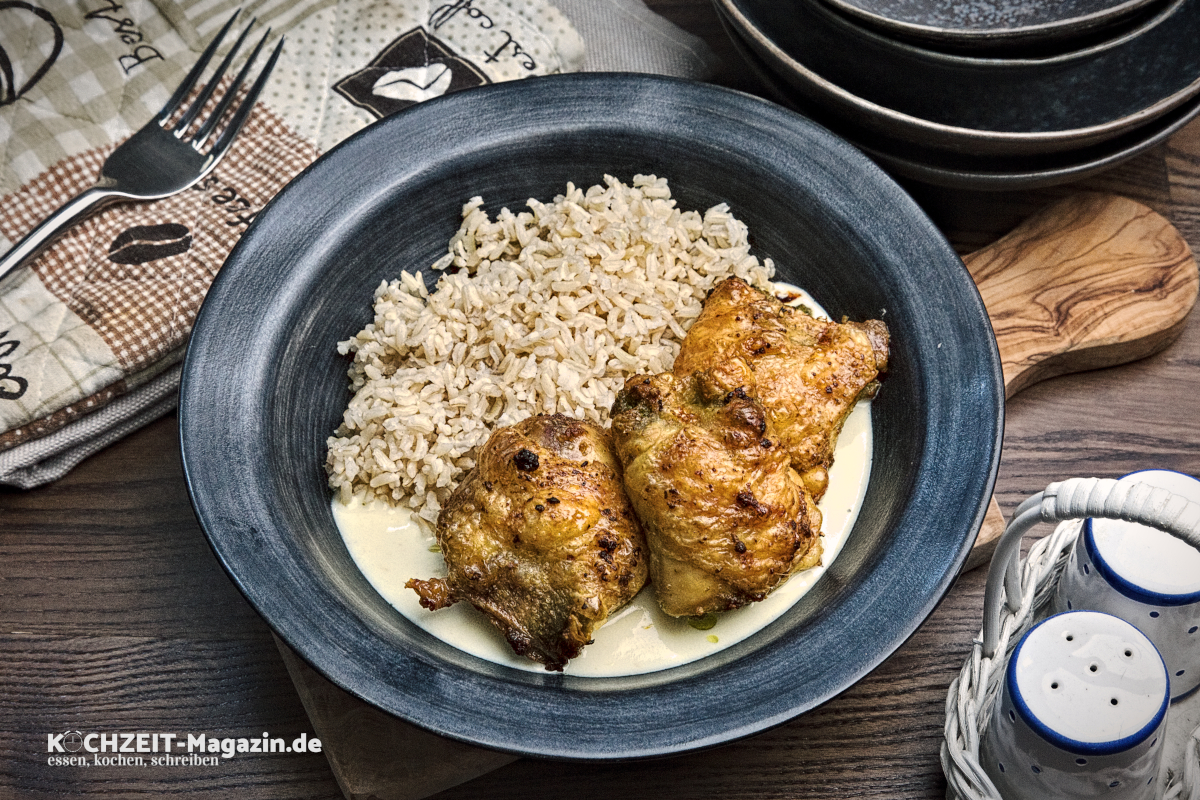 Pesto Huhn auf Zitrussoße Rezept