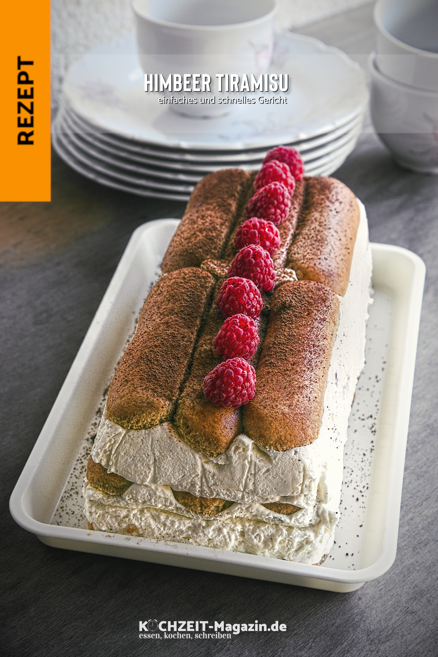 Himbeer Tiramisu ohne Ei