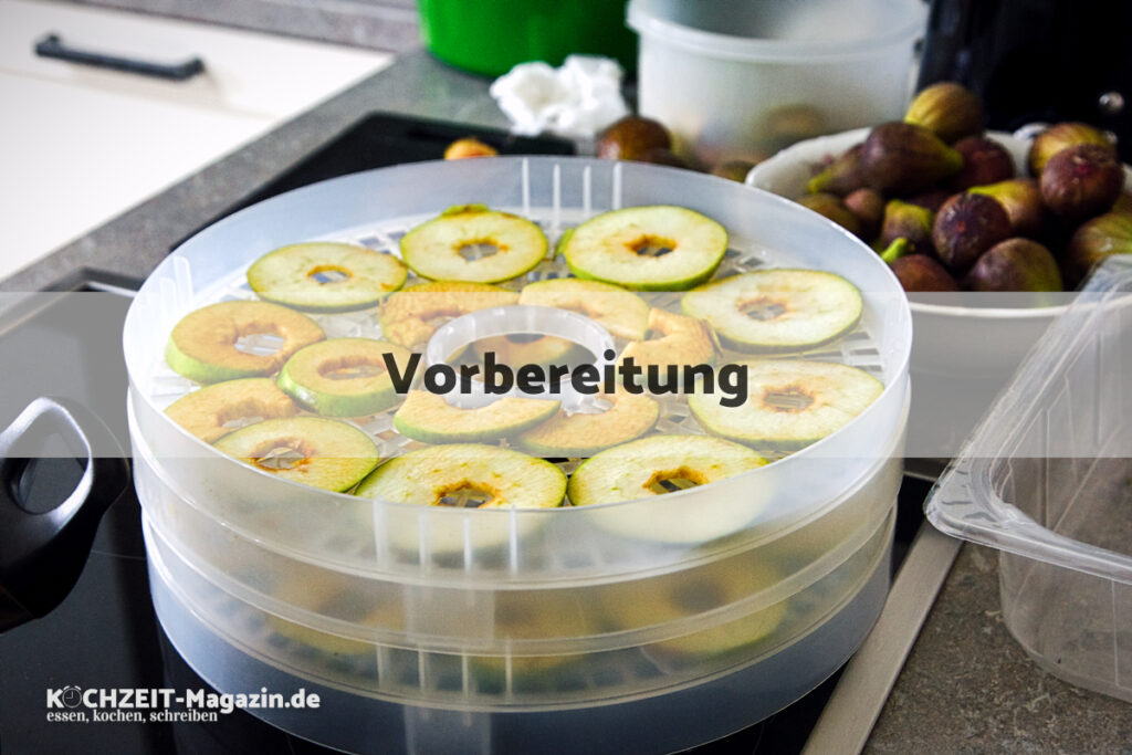 Obst trocknen Vorbereitung