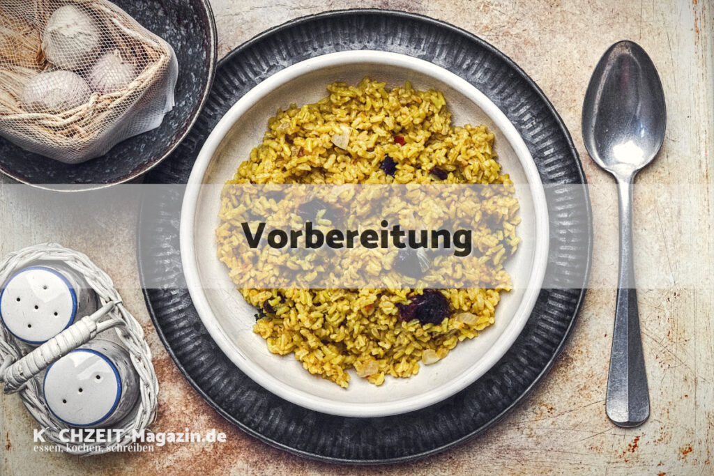 Pflaumenreis Vorbereitung