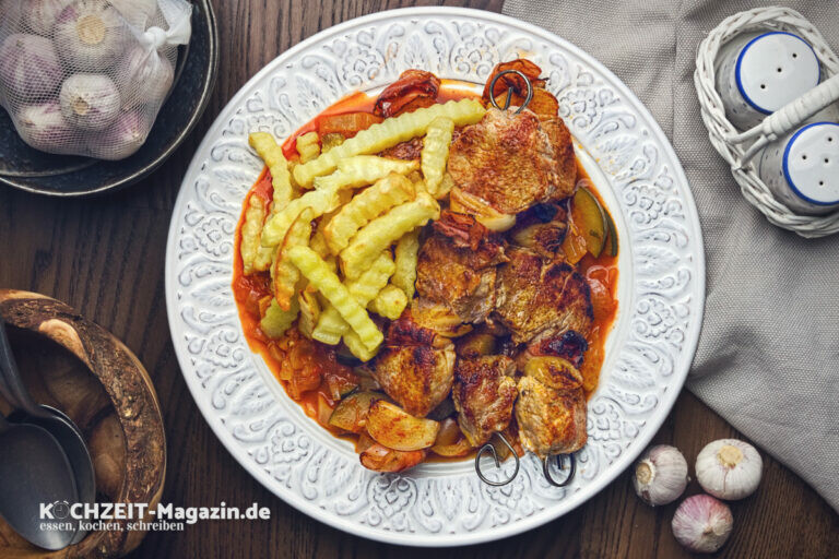 Filetspieße mit Letscho Rezept