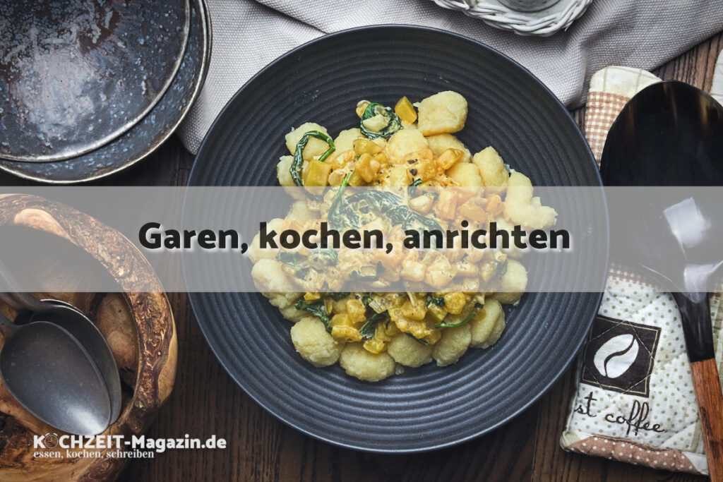 Gnocchi Kürbis Soße garen