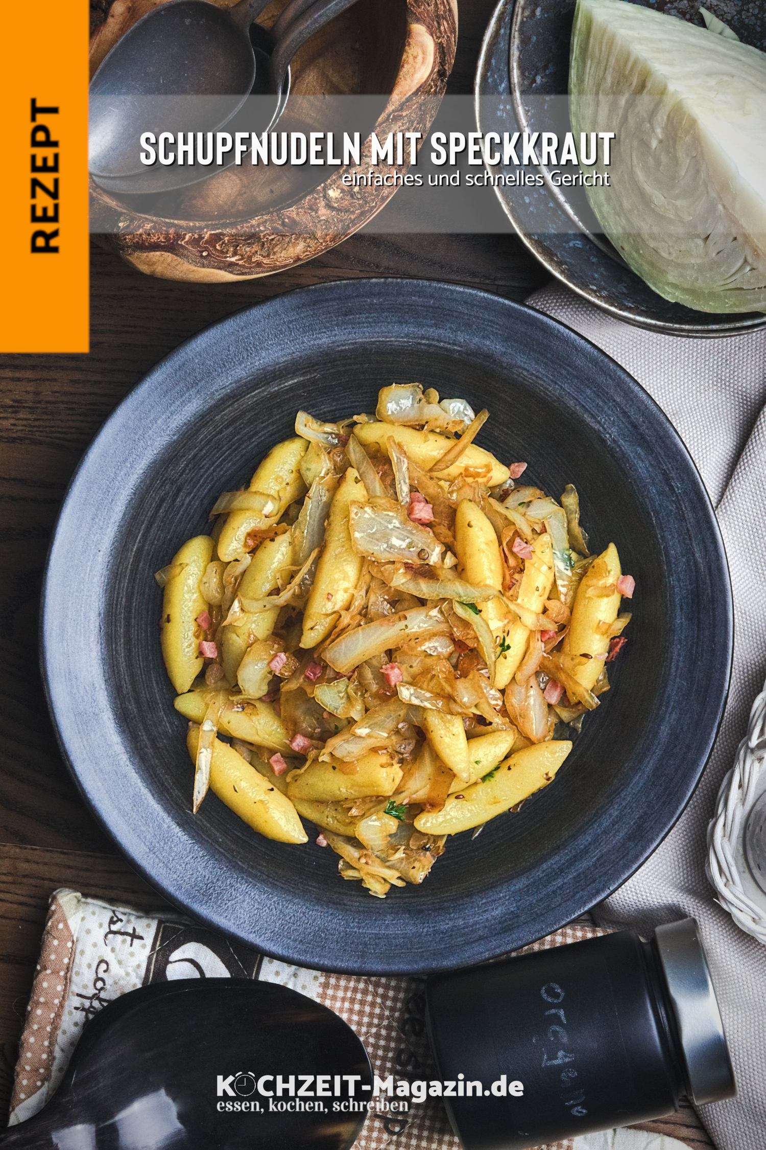 Schupfnudeln mit Speckkraut