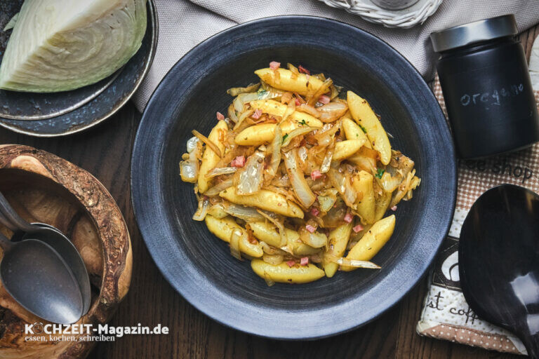 Schupfnudeln mit Speckkraut Rezept