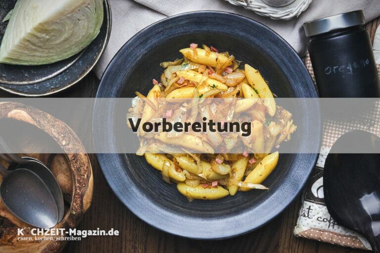 Schupfnudeln mit Speckkraut Vorbereitung
