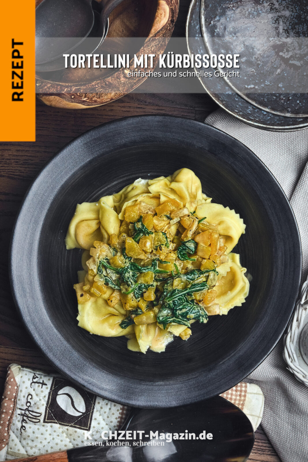 Tortellini Kürbis Soße