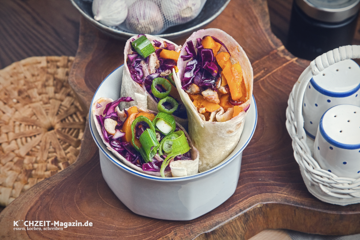 Chicken BBQ Wraps Rezept