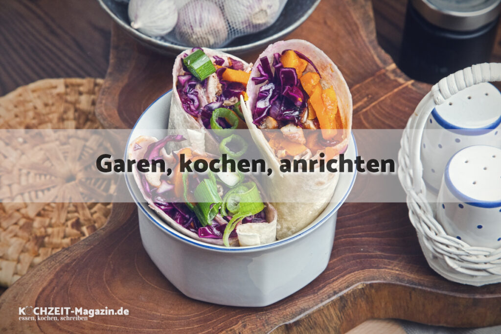 Chicken BBQ Wraps garen
