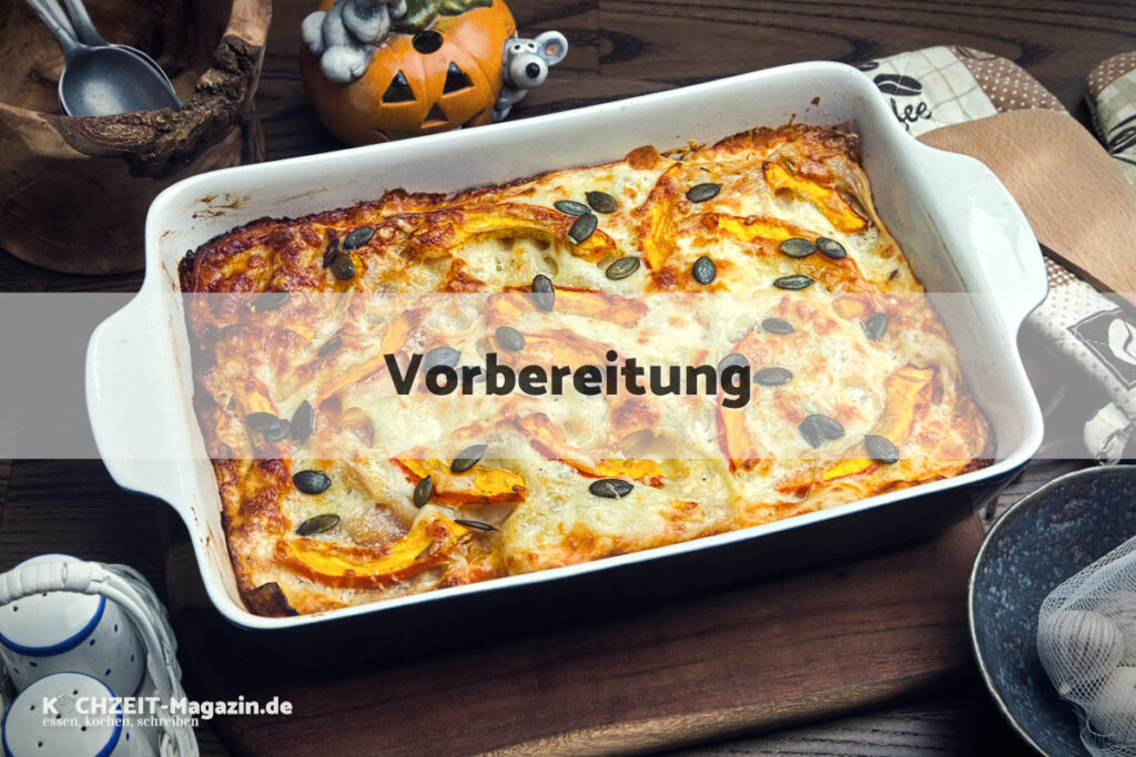Kuerbis Lasagne Vorbereitung
