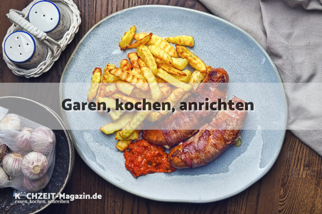 Schwäbische Bratwürste Speck Käse Rezept