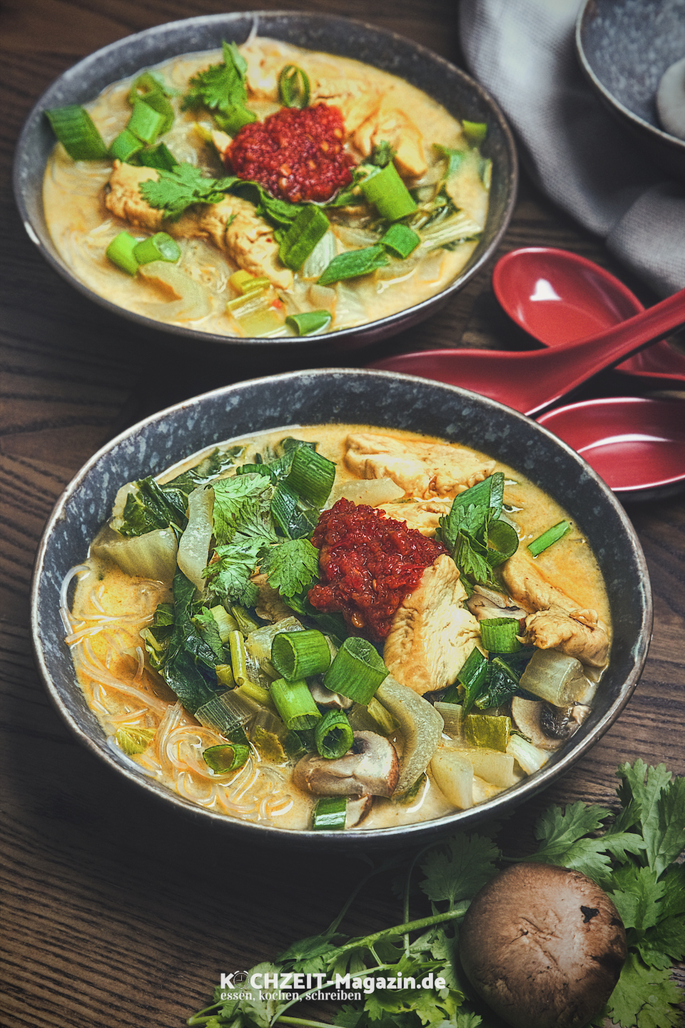 Thaisuppe mit Hühnchen