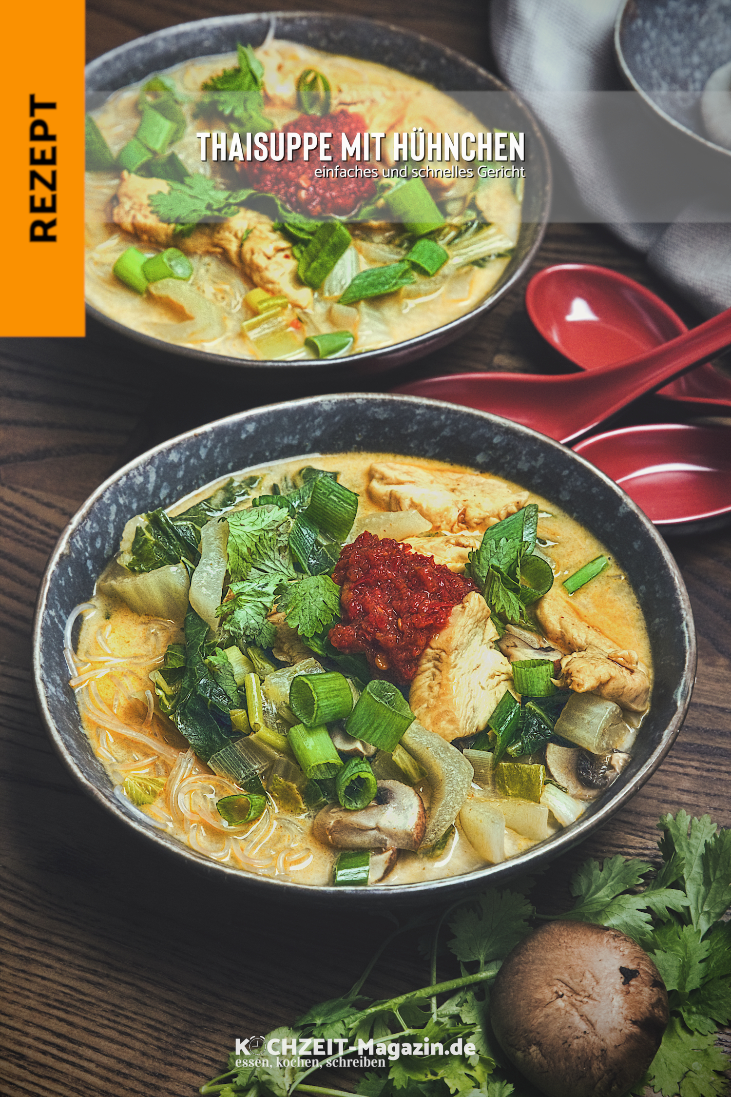 Thaisuppe mit Hühnchen