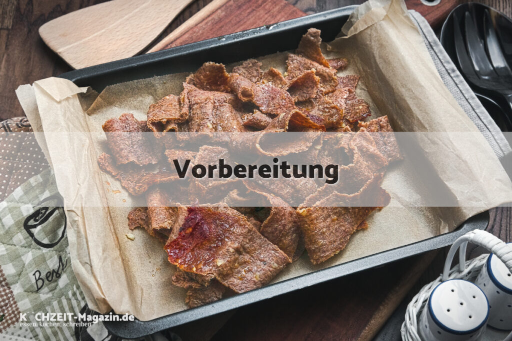 Backpapier Döner Vorbereitung