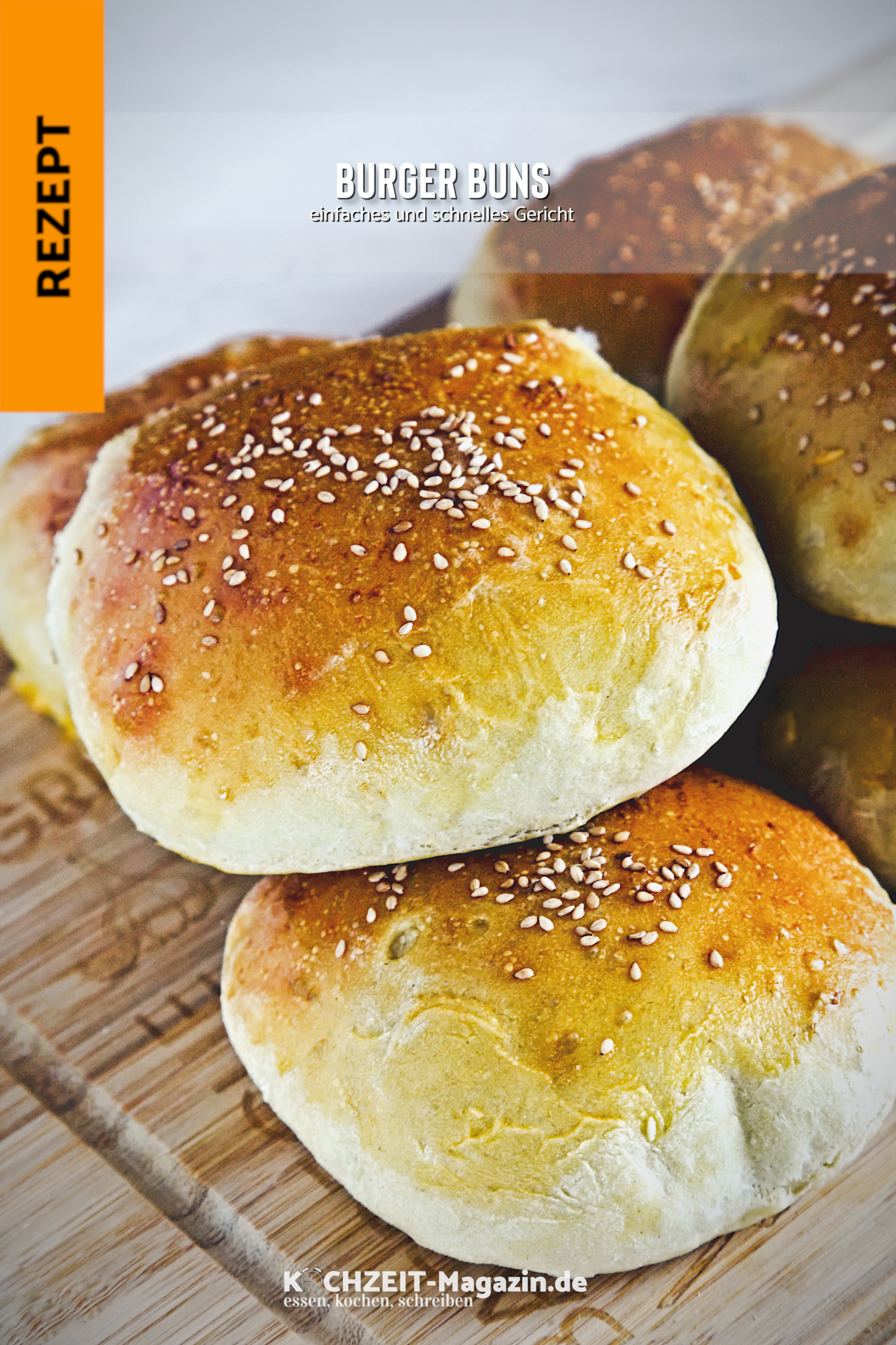 Burger Buns Hefebrötchen, Burger-Buns