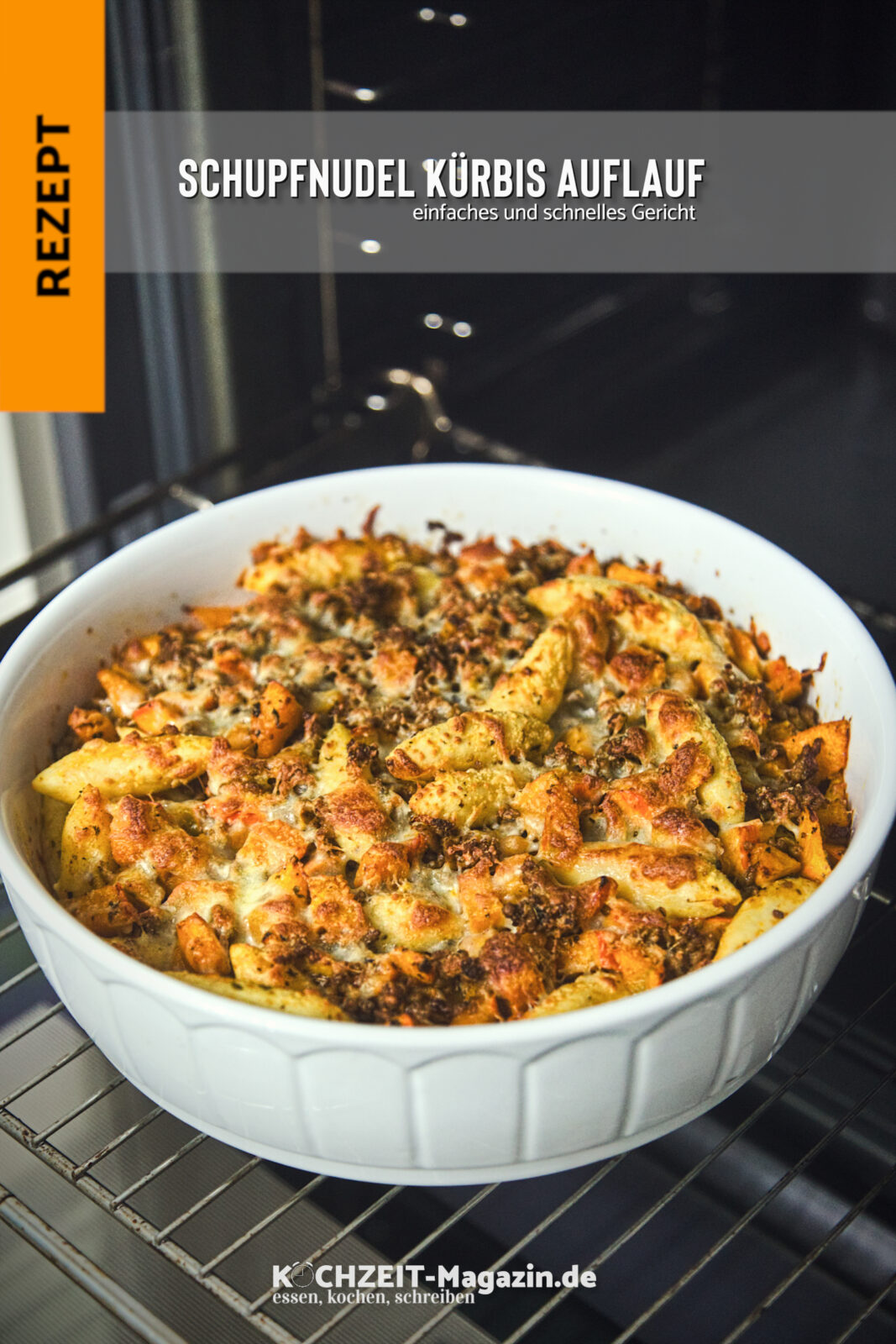 Kürbis Schupfnudel Auflauf