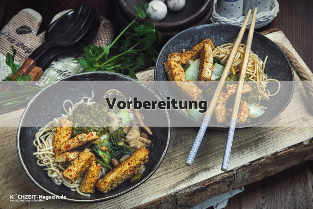 Ramen Bowl Vorbereitung