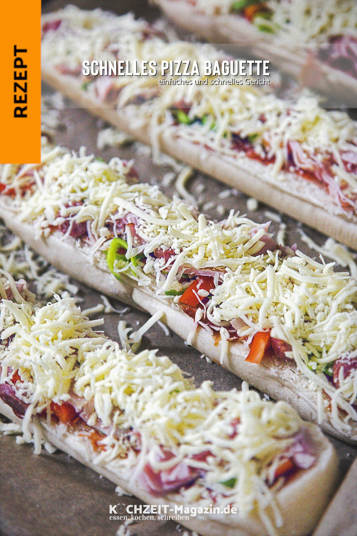 Schnelles Pizza Baguette Pizza Baguette