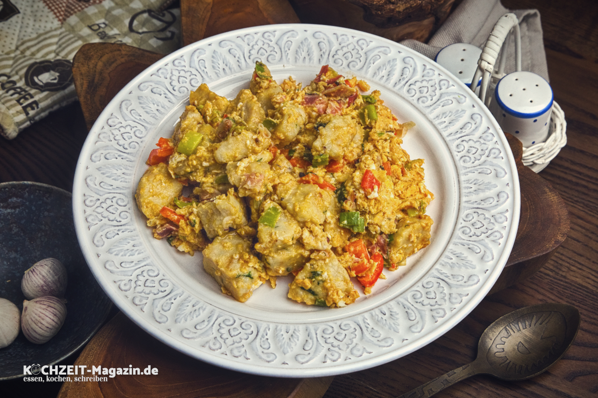 geröstete Knödel mit Ei Rezept