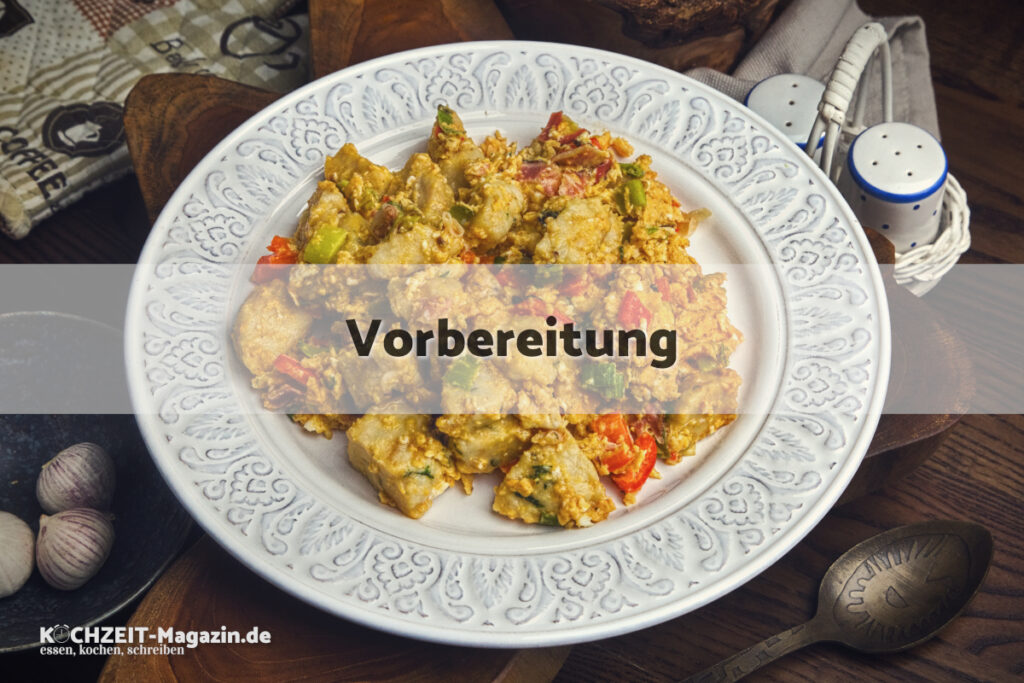 geröstete Knödel mit Ei Vorbereitung