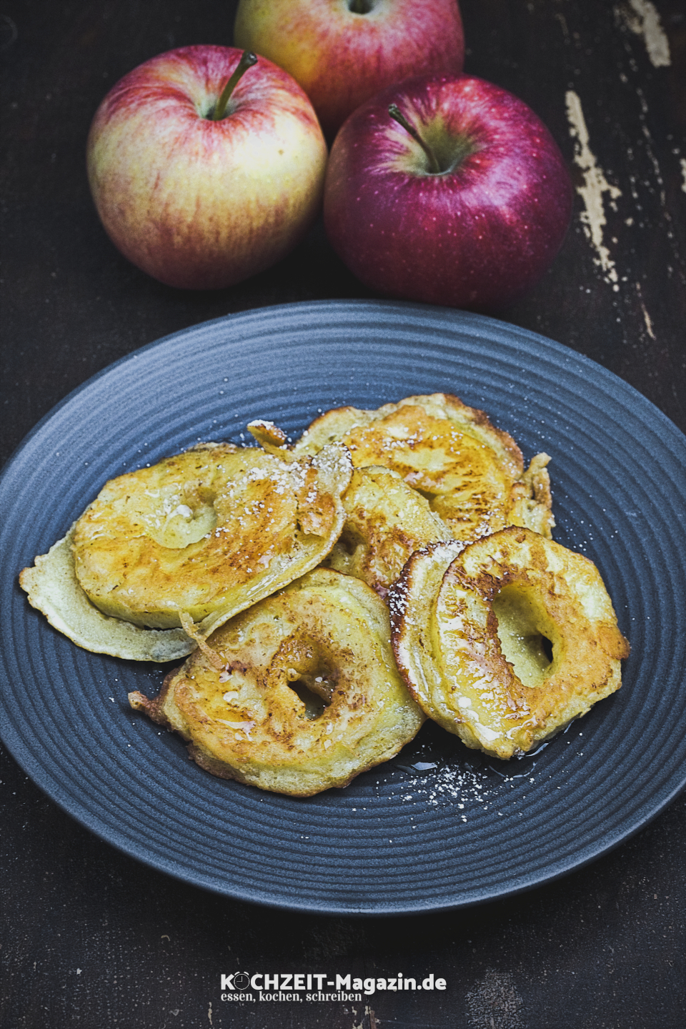 Apfel im Schlafrock Abbildung 1 Apfelringe, Apfelküchlein, Apfelspalten