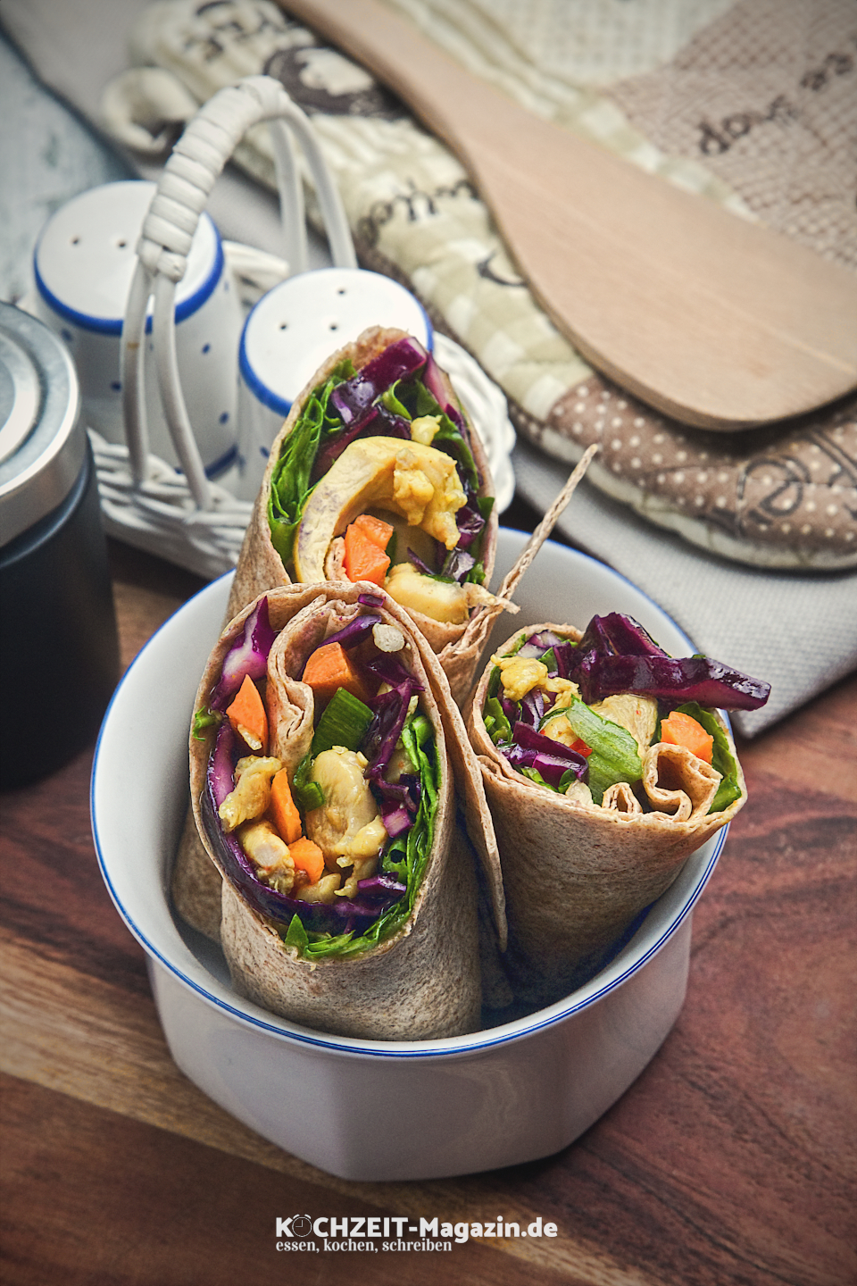 Curry Chili Chicken Wraps