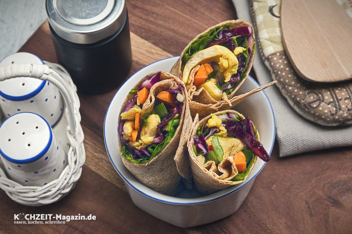 Asia Chicken Wrap Rezept