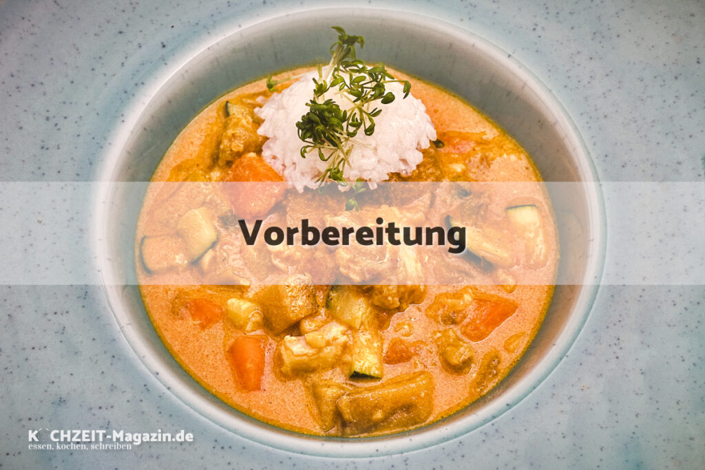Fischcurry Kokos Vorbereitung