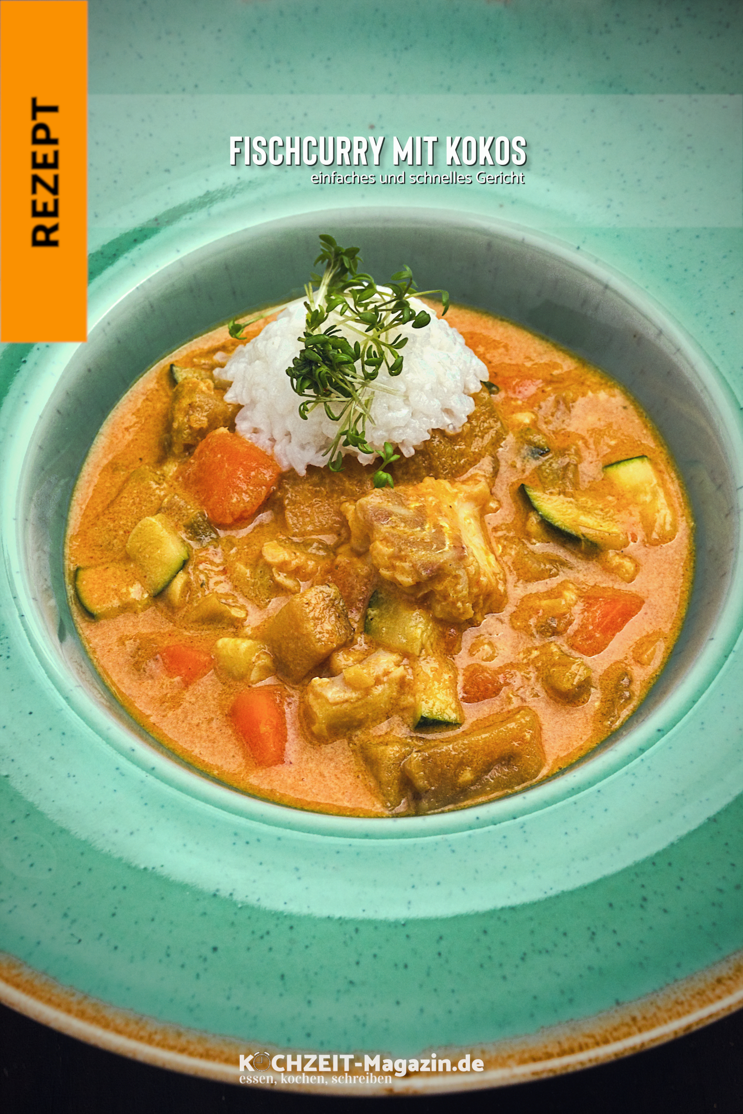 Fischcurry Kokos Fisch Curry