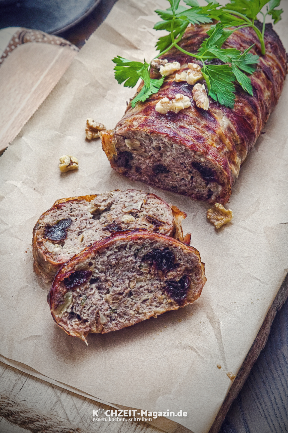 Hackbraten mit Pflaumen