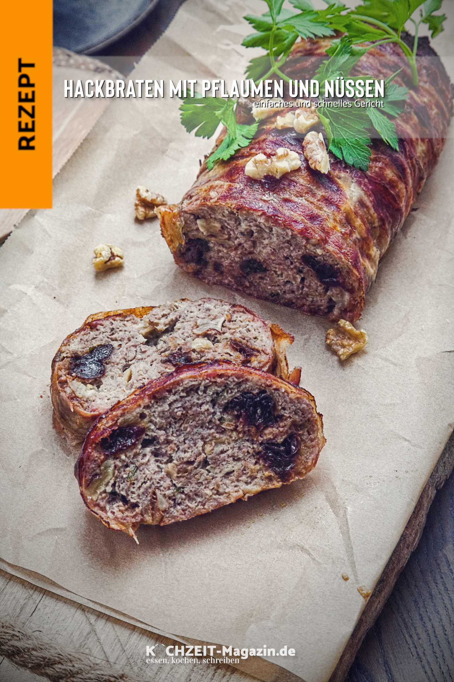 Hackbraten mit Pflaumen