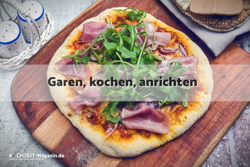 Pizza Prosciutto e Rucola garen