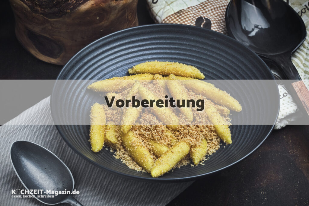 Bröselnudeln Vorbereitung
