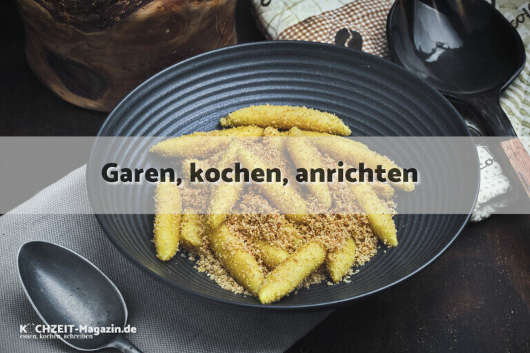 Bröselnudeln garen