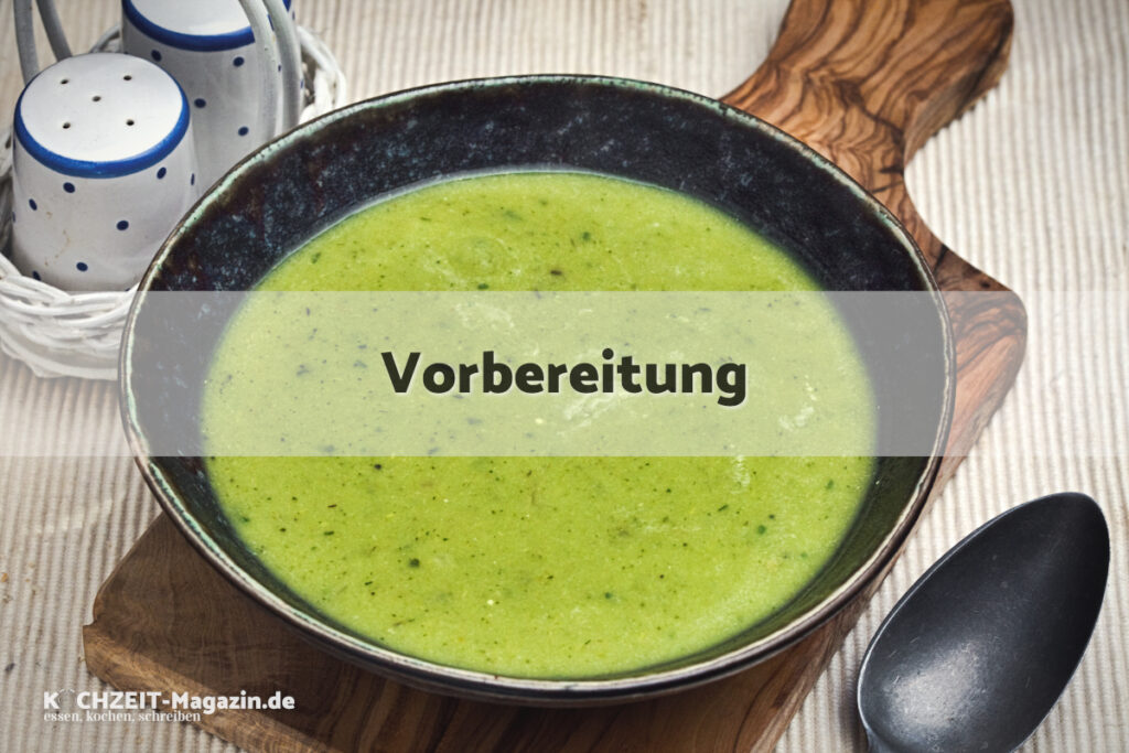 Brokkoli Lauch Cremesuppe Vorbereitung
