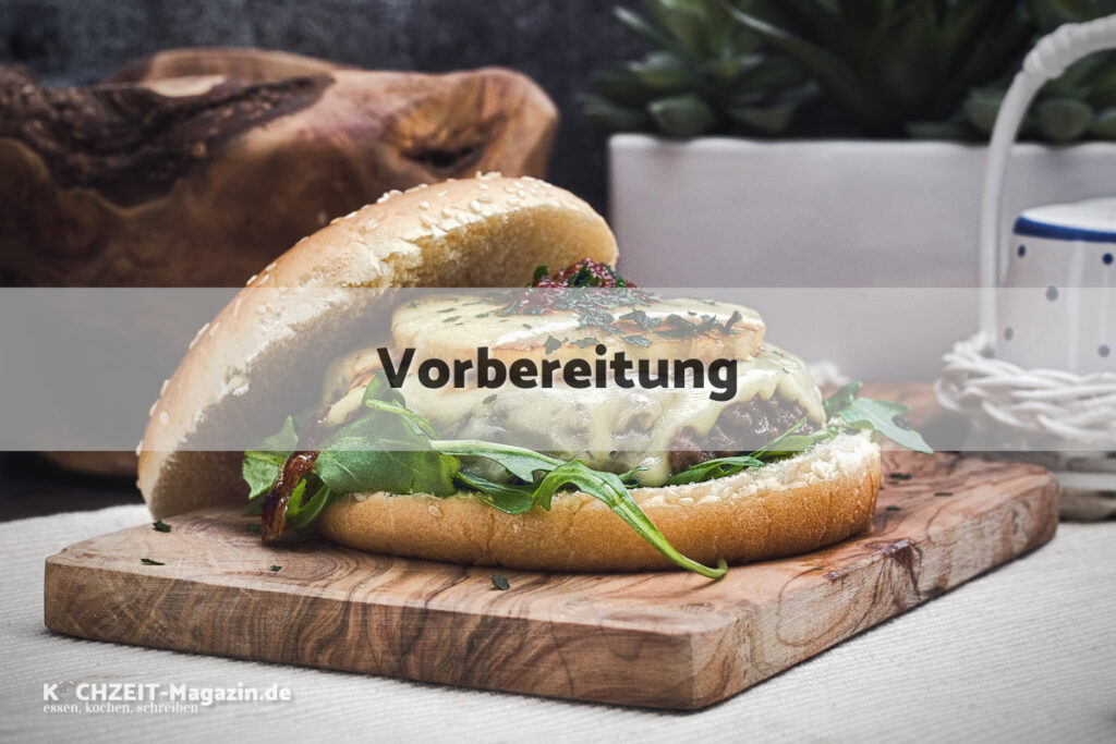 Hawaii Burger Vorbereitung