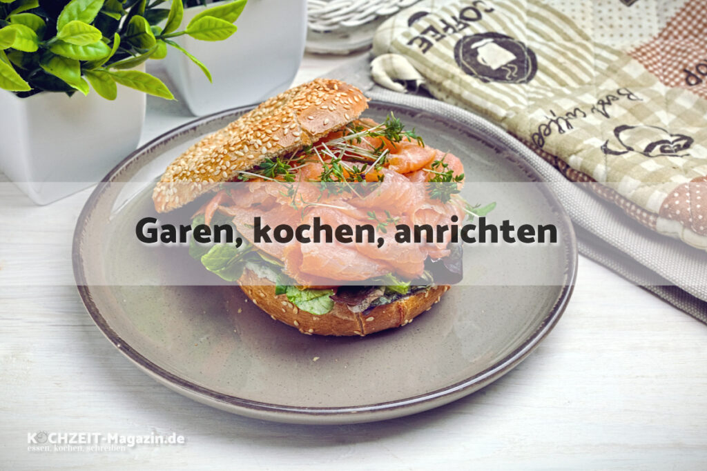 Lachsbagel garen