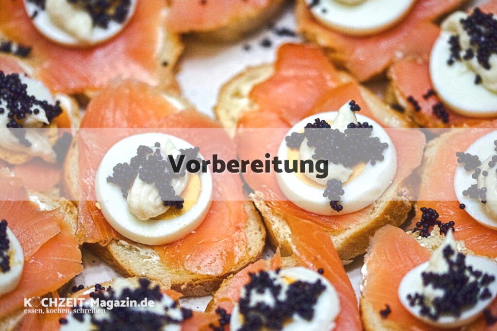Lachsbrötchen Vorbereitung