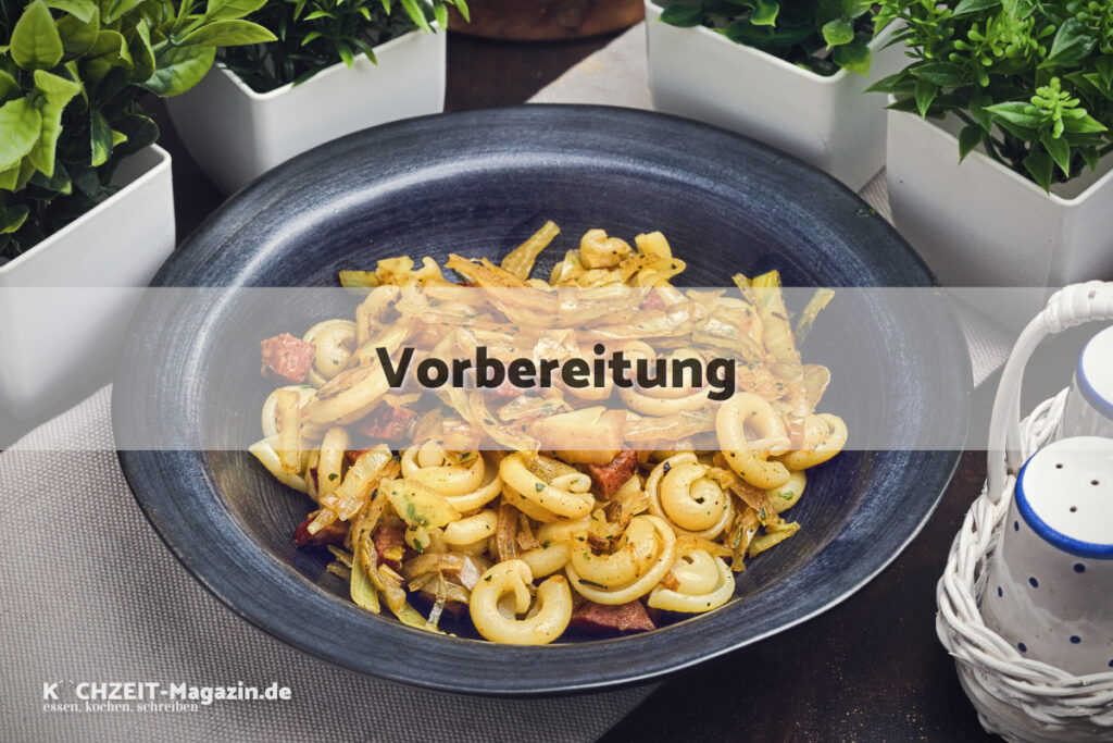 Pasta Contadina Vorbereitung